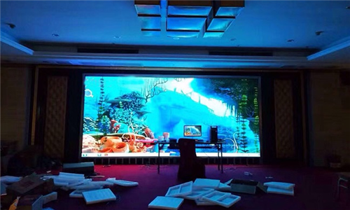 海豐縣某企業會議室室內P3led顯示屏項目案例